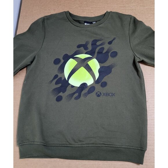 XBOX Primark Boy's SZ 10-11 Years Sweatshirt Graphic Green Gaming - Picture 2 of 8